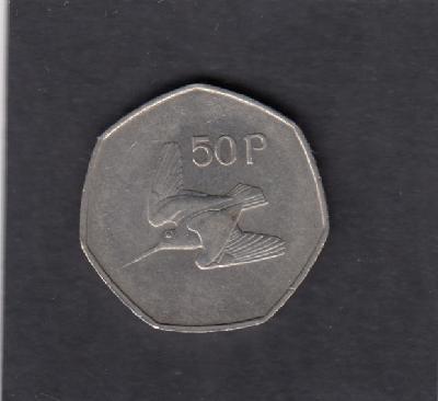 Beschrijving: 50 Pence BIRD   